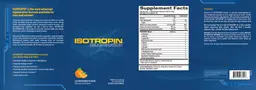 Label for Isotropin Rejuvenation Tangerine Flavor Effervescent Packets