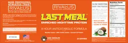 Label for Last Meal Dark Chocolate