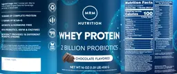 Label for Whey Protein Chocolate Flavored