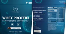 Label for Whey Protein Chocolate Flavored