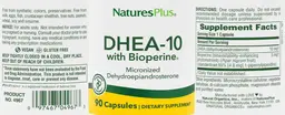 Label for DHEA-10 with BioPerine