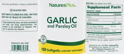 Label for Garlic and Parsley Oil