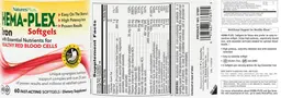 Label for Hema-Plex Softgels