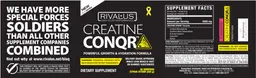 Label for Creatine Conqr Citrus Storm