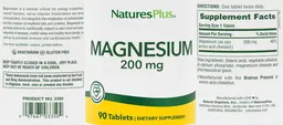 Label for Magnesium 200 mg
