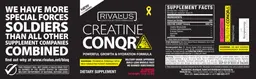 Label for Creatine Conqr Berry Blast