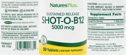 Label for Shot-O-B12 5000 mcg Sustained Release