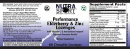 Label for Performance Elderberry & Zinc Lozenges