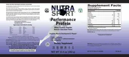Label for Performance Protein Natural Chocolate Flavor