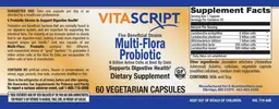 Label for Multi-Flora Probiotic