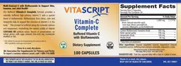 Label for Vitamin C Complete