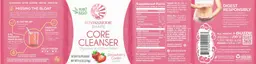 Label for Core Cleanser Strawberry Cooler Flavor