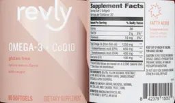 Label for Omega-3 + CoQ10