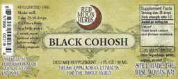 Label for Black Cohosh