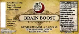 Label for Brain Boost