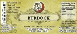 Label for Burdock