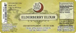 Label for Elderberry Elixir