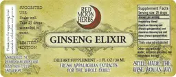 Label for Ginseng Elixir