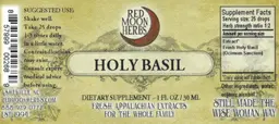 Label for Holy Basil