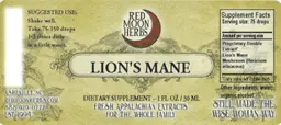 Label for Lion's Mane