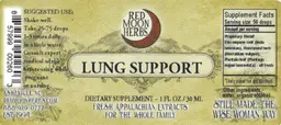 Label for Lung Support