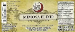 Label for Mimosa Elixir