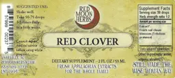 Label for Red Clover