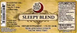 Label for Sleepy Blend