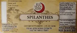 Label for Spilanthes