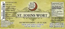 Label for St. Johns Wort