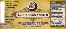 Label for Take It Down A Notch