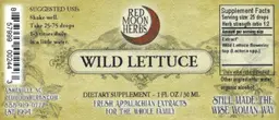 Label for Wild Lettuce
