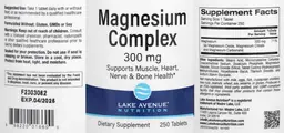 Label for Magnesium Complex 300 mg