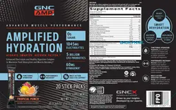 Label for Amplified Hydration Tropical Punch