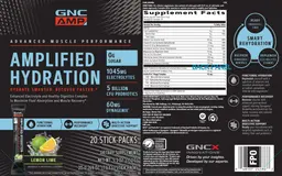 Label for Amplified Hydration Lemon Lime