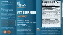 Label for Fat Burner Nightly