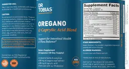 Label for Oregano & Caprylic Acid Blend