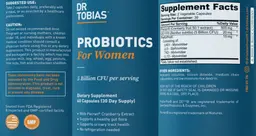 Label for Probiotics for Women