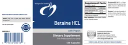 Label for Betaine HCl With Pepsin