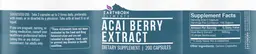 Label for Acai Berry Extract
