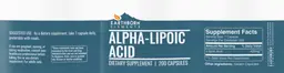 Label for Alpha-Lipoic Acid