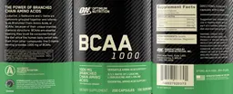 Label for BCAA 1000