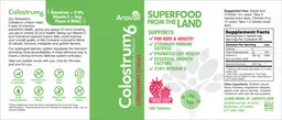 Label for Colostrum6 Strawberry Chews