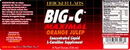 Label for BIG-C Maximal Orange Julep
