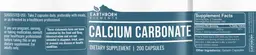 Label for Calcium Carbonate