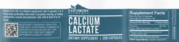 Label for Calcium Lactate