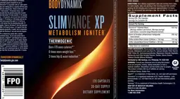 Label for Slimvance XP