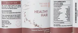 Label for Healthy Hair