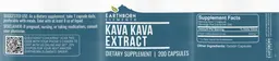 Label for Kava Kava Extract