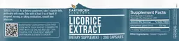 Label for Licorice Extract